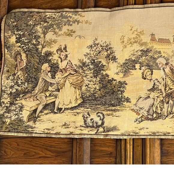 Antique French Aubusson tapestry 57”x20” (c) late 19th or early 20th century. - Picture 1 of 11